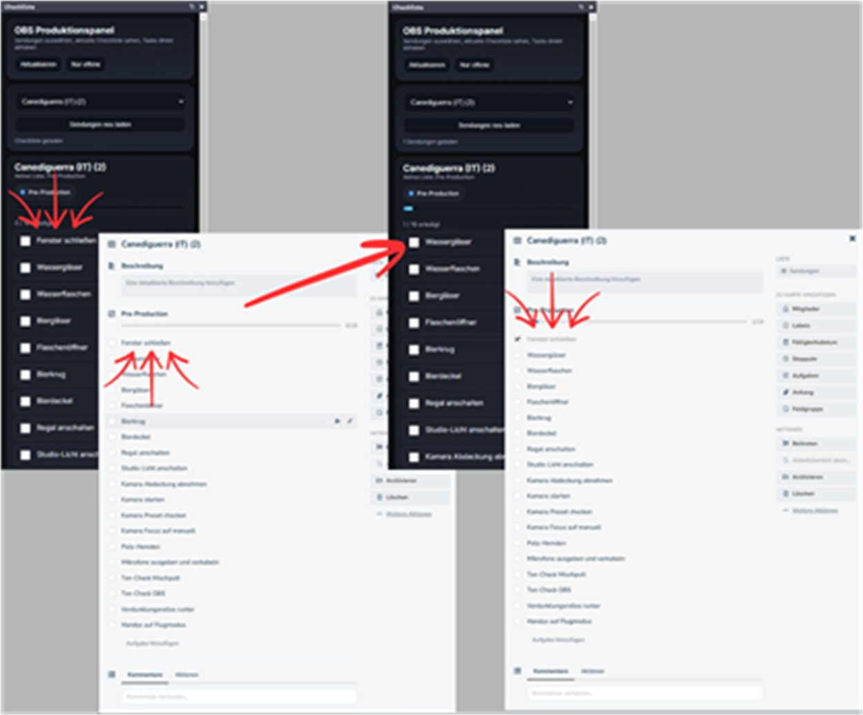 Planka workflow screenshot